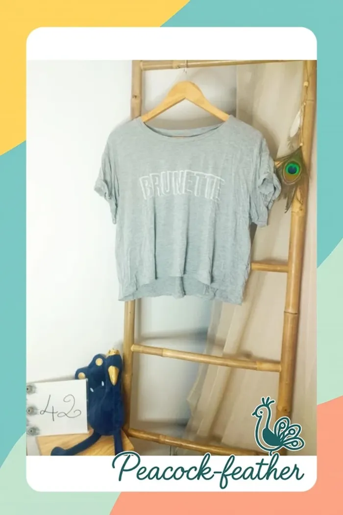 Top crop gris Undiz 42