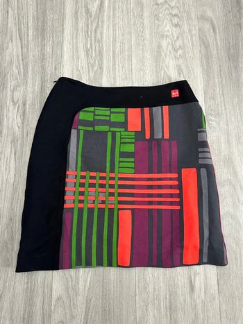 Jupe noire et multicolore Miss Captain T36 S