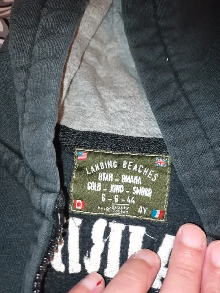 Sweat à capuche enfant 4 ans 101st Airborne Division - photo numéro 3