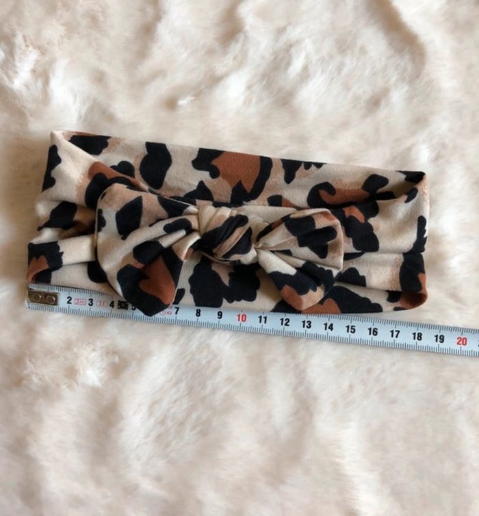 Bandeau gros noeud leopard Neuf - photo numéro 2