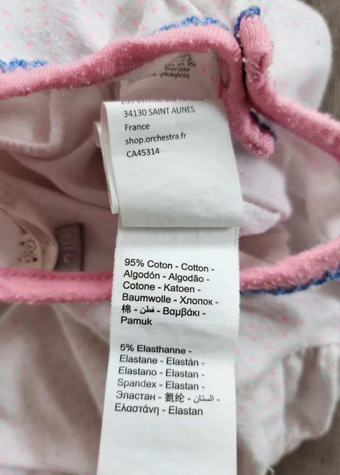 Lot de 2 pyjamas grenouillères fille 3 mois - photo numéro 5