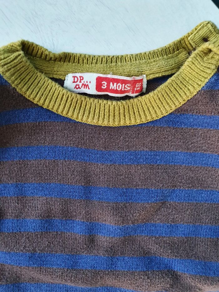 Pull DPAM garçon taille 3 mois - photo numéro 3