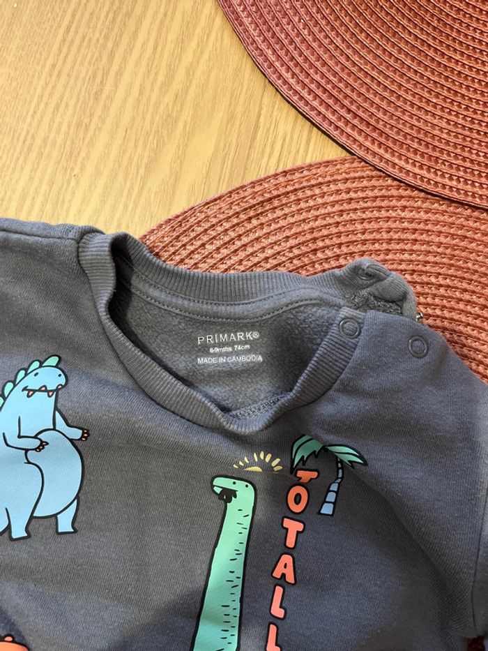 Pull primark dinosaures 74cm - photo numéro 2