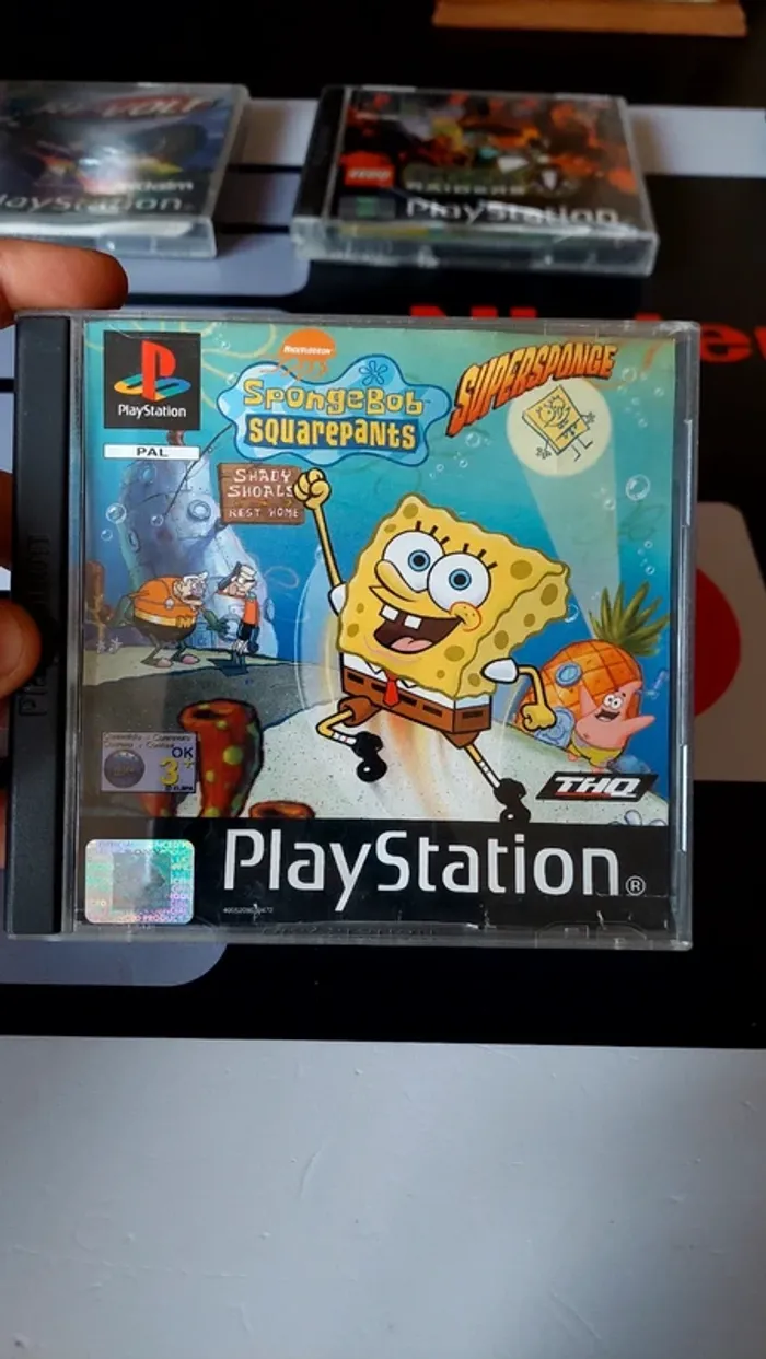 Bob l'éponge spongebob squarepants ps1 ultra rare complet Version français