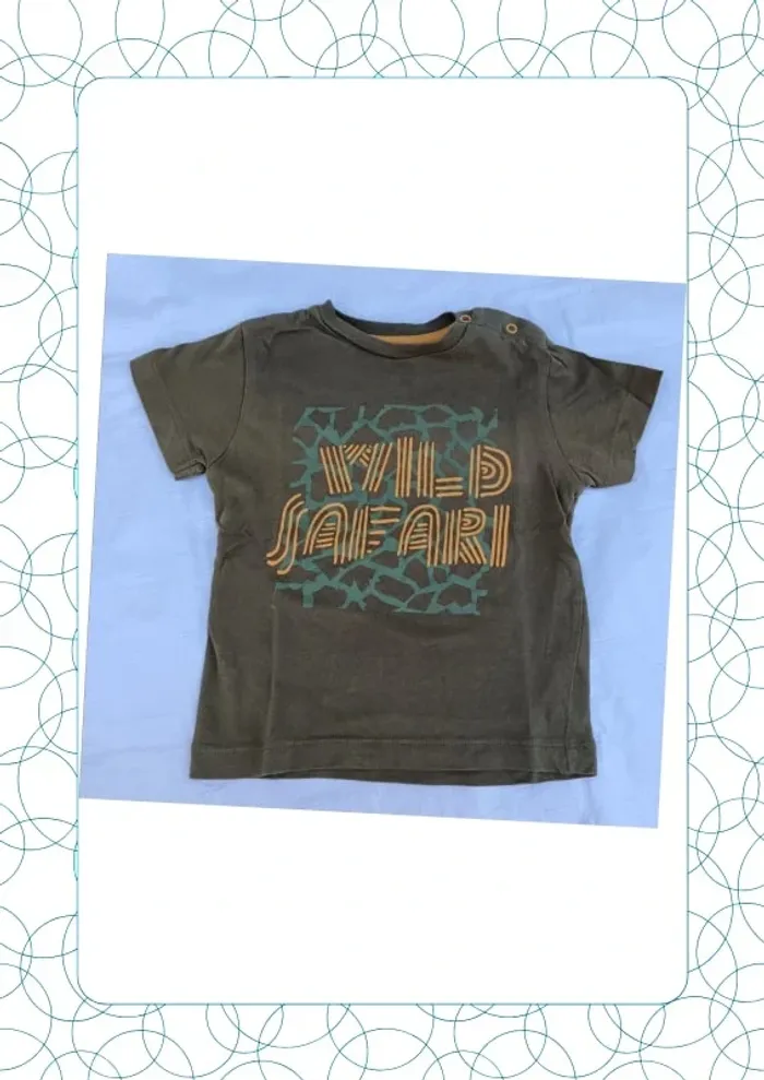 Tee shirt manches courtes 9-12 mois MO Kids