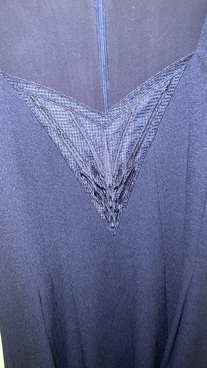 Robe bleue marine burton dentelle 40 - photo numéro 2