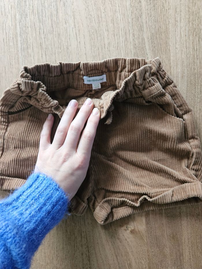 Short hiver velours côtelé fille - photo numéro 2