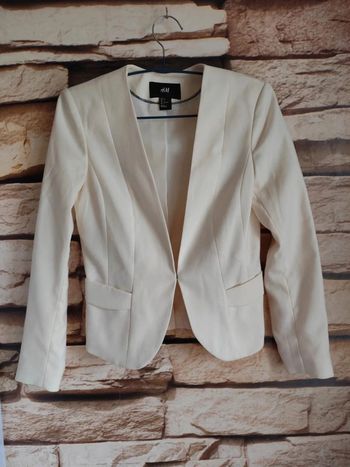 🌸Blazer blanc H&M Taille 34🌸