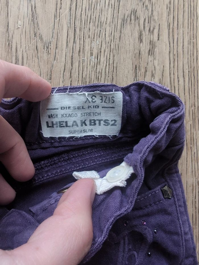 Jean diesel 3 ans violet - photo numéro 2