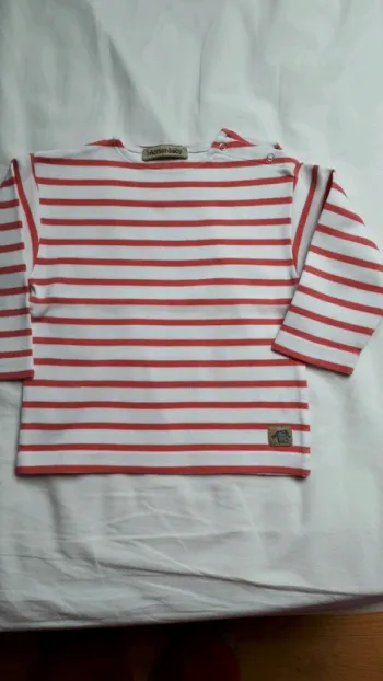 Tee shirt rayé manches longues
