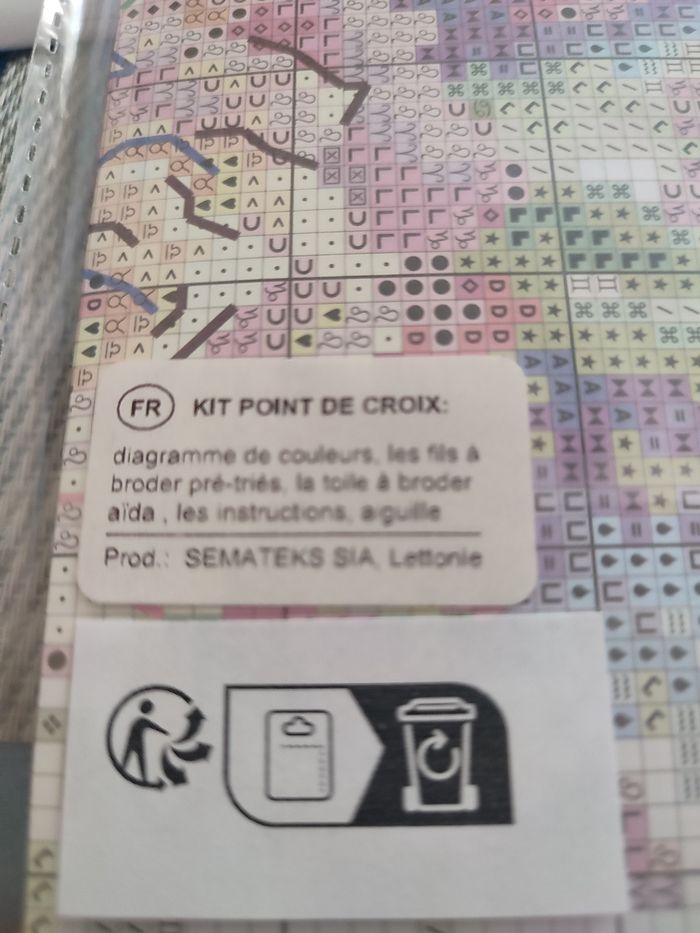 Kit broderie points comptés - photo numéro 4
