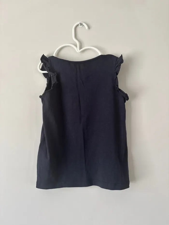 👚 T-shirt citron- fille -5 ans -110-116 cm - lupilu-très bon état - photo numéro 6