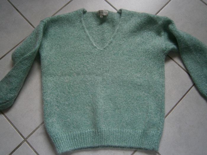 Pull ML vert MAISON ANJE Taille S - photo numéro 5