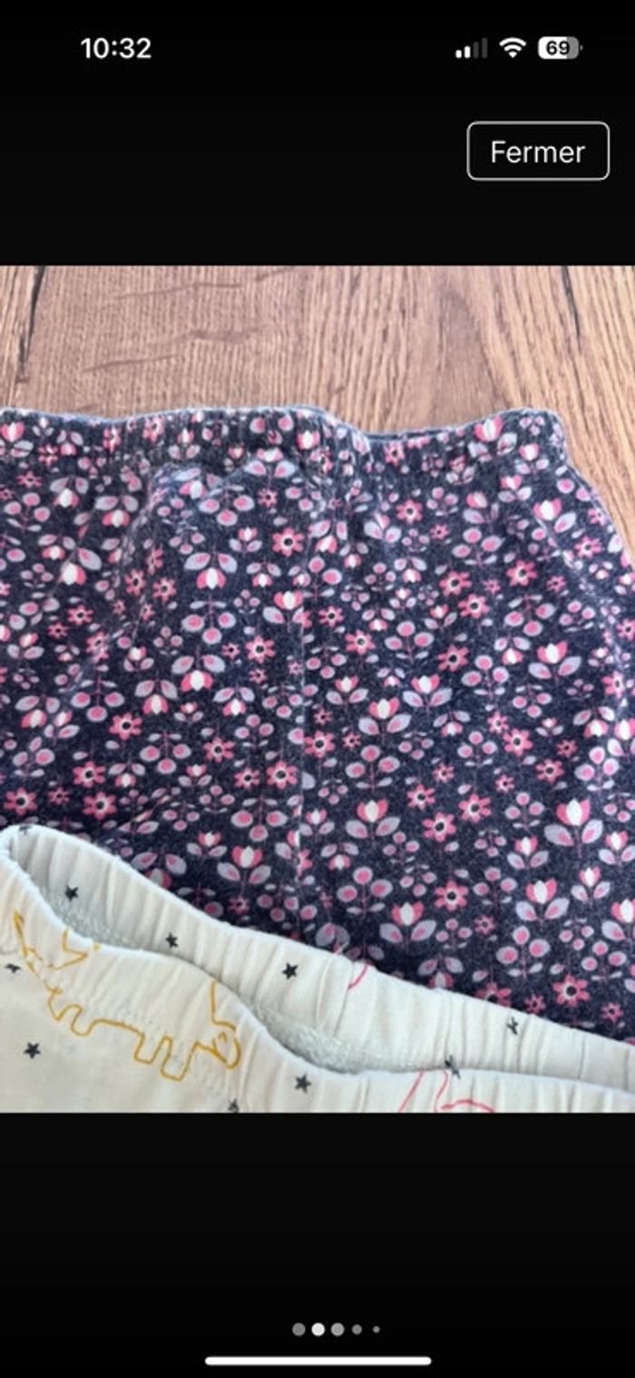 Lot de 4 leggings 3/6 mois - photo numéro 3