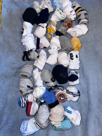 Lot 42 paires de chaussettes naissance/12mois