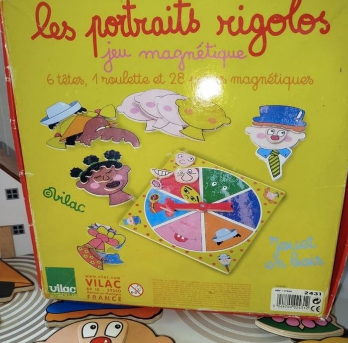 🟢Vilac  Jeu Magnétique Les portraits rigolos - photo numéro 7