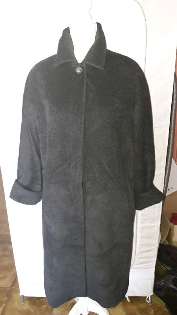 Manteau angora laine gris taille 2