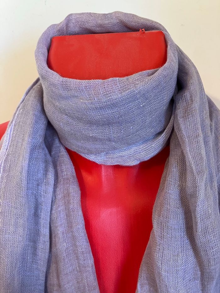 écharpe 100% lin - photo numéro 6