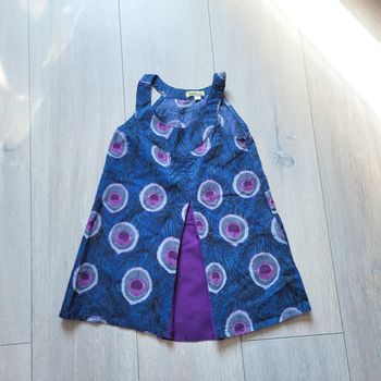 Robe d'été, légère, bleue et violet. Fille 4 ans. Marque Kedros