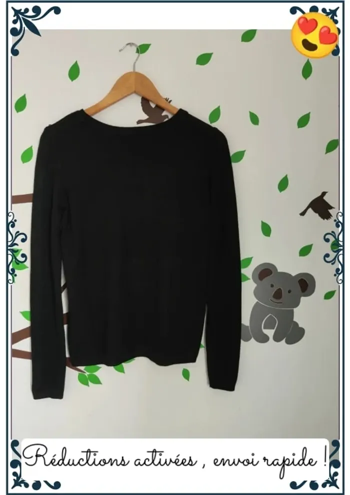 Pull noir femme - photo numéro 3