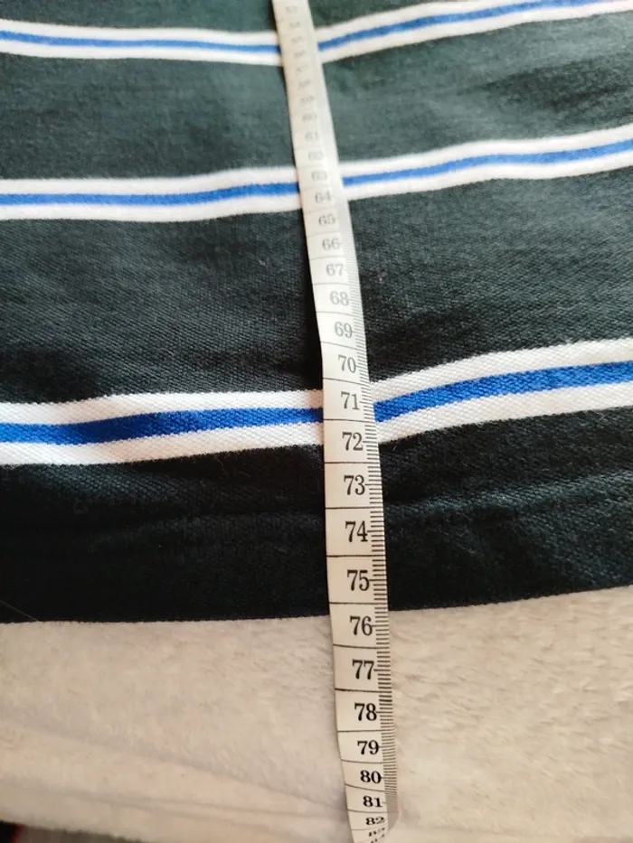 Polo US Polo Assn noir rayures blanches et bleues taille XXL - photo numéro 11