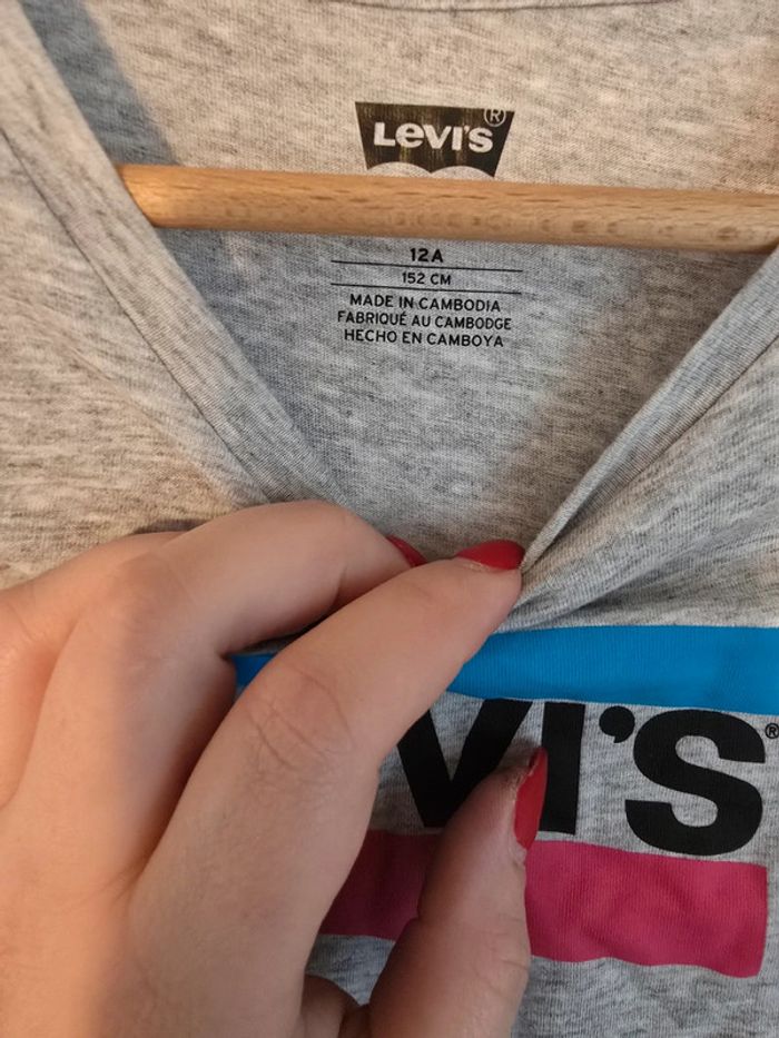 T shirt levis fille 12 ans - photo numéro 2