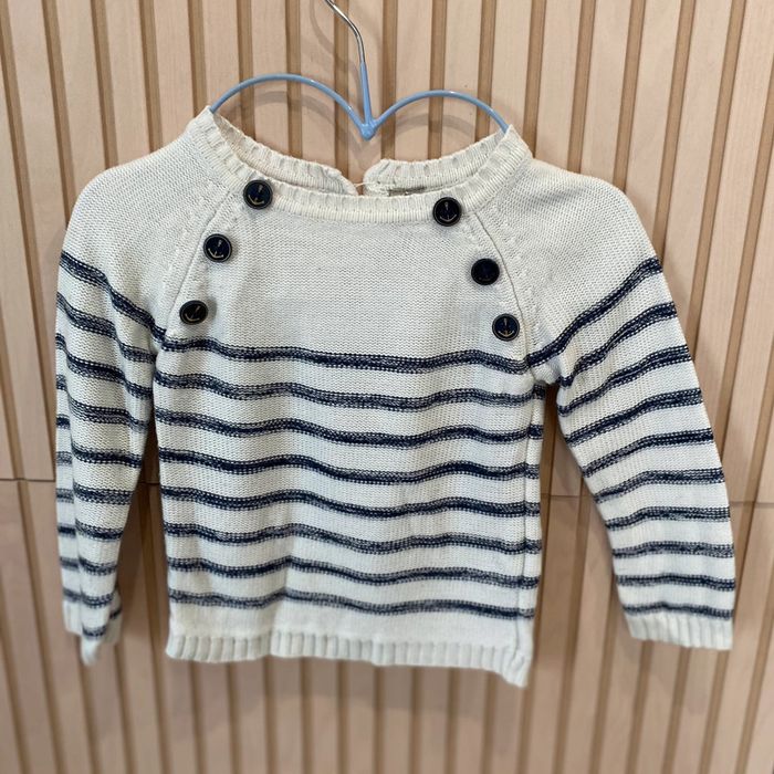 Pull léger manière avec bouton -orchestra - 2 ans 92 cm