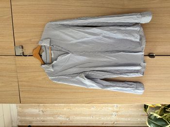 Chemise rayée bleu & blanc Pull and Bear – Taille XL – 100% coton