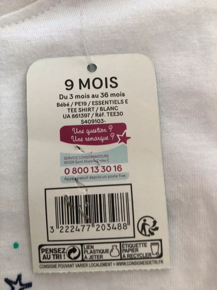 Ensemble fille 9 mois haut neuf - photo numéro 7