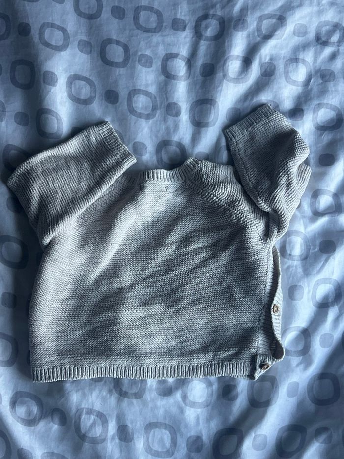 Gilet en maille bout'chou taille 6 mois - photo numéro 2