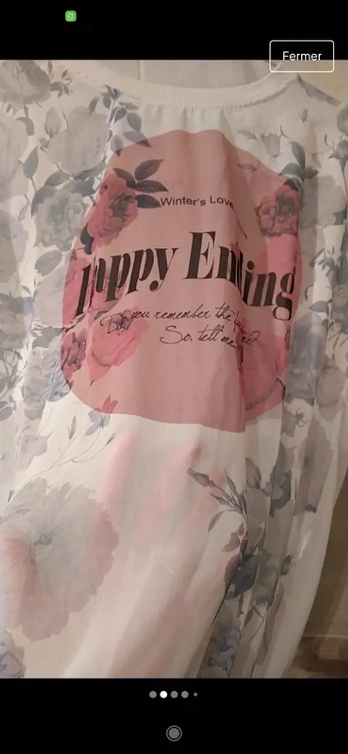 Top S Pull & Bear fleurs🌺 et transparence - photo numéro 2