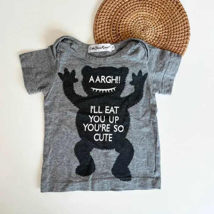 Tee shirt gris ours
