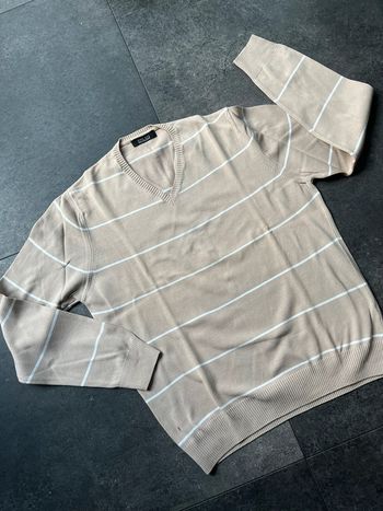 Pull fin col V homme Zara taille L