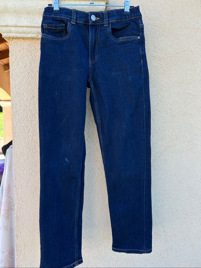 ZARA Jean bleu brut coupe droite garçon - photo numéro 4