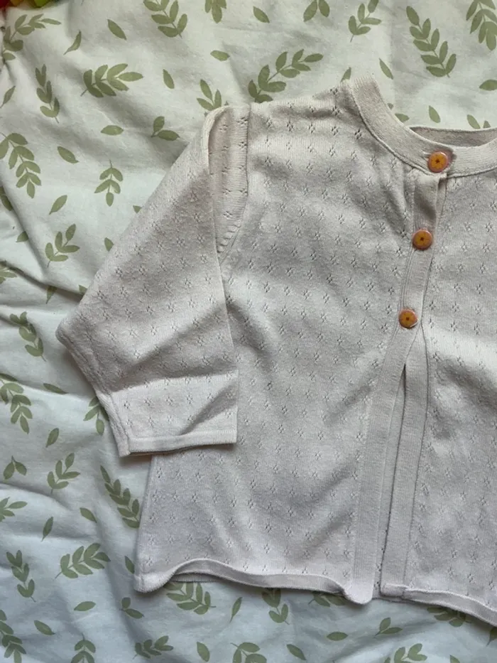 gilet crème 6 mois vertbabudet - photo numéro 5