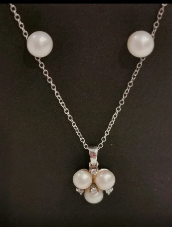 Collier. Perles d'eau douce. Apple & Cherry - photo numéro 2