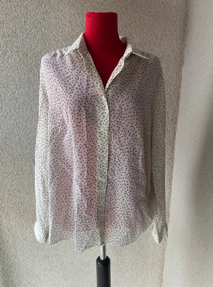 Camisa/Chemise Vintage beig Talla XL - photo numéro 2