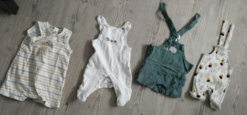 Lot de 4 salopettes mixte 54 cm