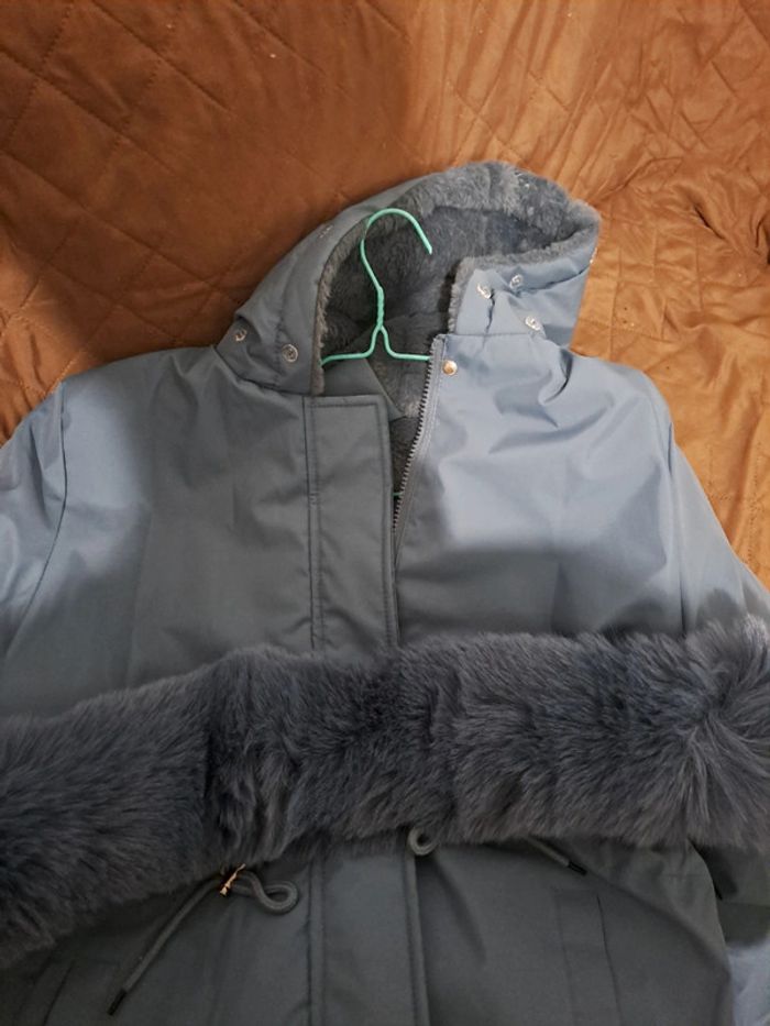 Manteau bleu polaire - photo numéro 6