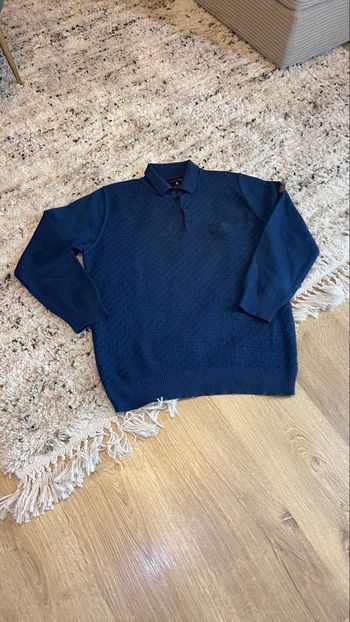 Polo bleu marine S - 50% laine - Excellent état