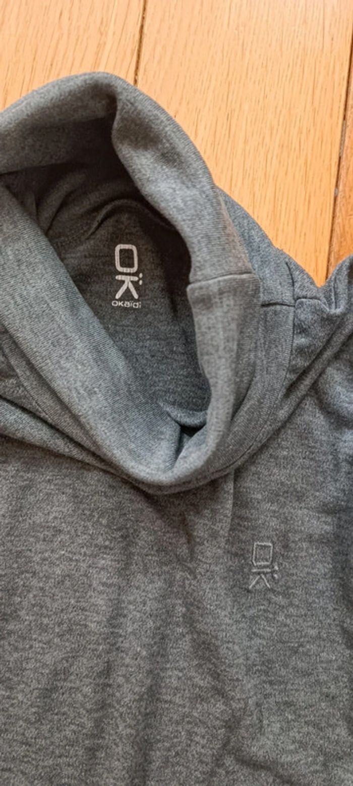Pull col roulé gris Okaïdi 10 ans - photo numéro 3