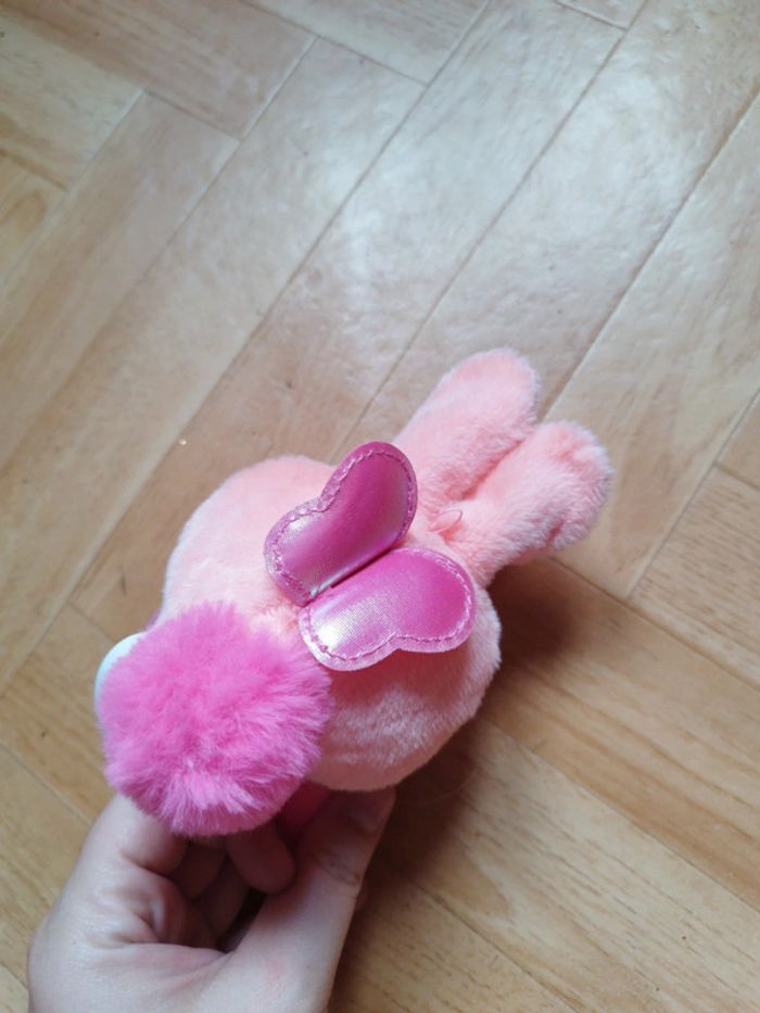 Peluche rose lapin licorne - photo numéro 3