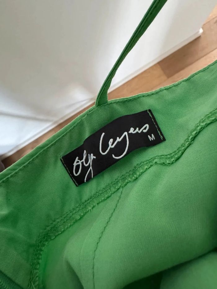 Robe longue fluide verte M Olga leyers - photo numéro 3