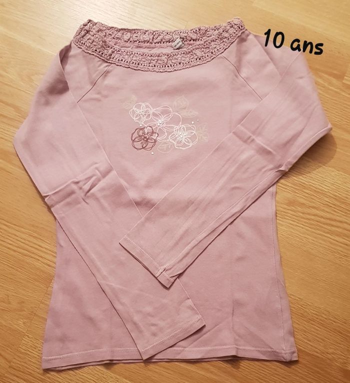 Lot 5 tee-shirts fille 10 ans - photo numéro 5