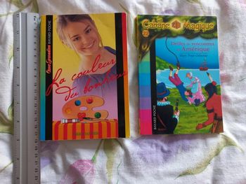 Lot de 2 livres droles de rencontres en Amérique  ,la couleur du bonheur
