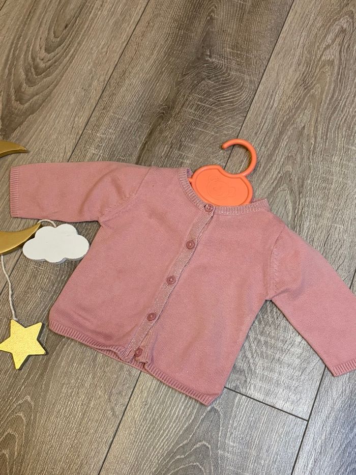 Gilet bébé fille rose Kiabi 1 mois - photo numéro 4