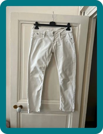 Jean Capri 7/8 blanc stretch taille 28 - Tommy Hilfiger