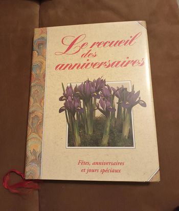 Livre "Le recueil des anniversaires"