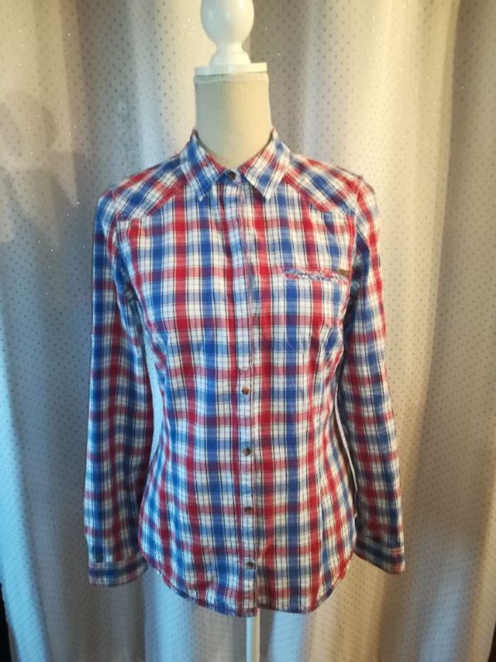 Chemise à carreaux Zara, taille S, TBE