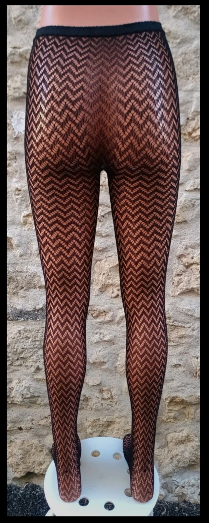 Collant résille motif fantaisie - photo numéro 3